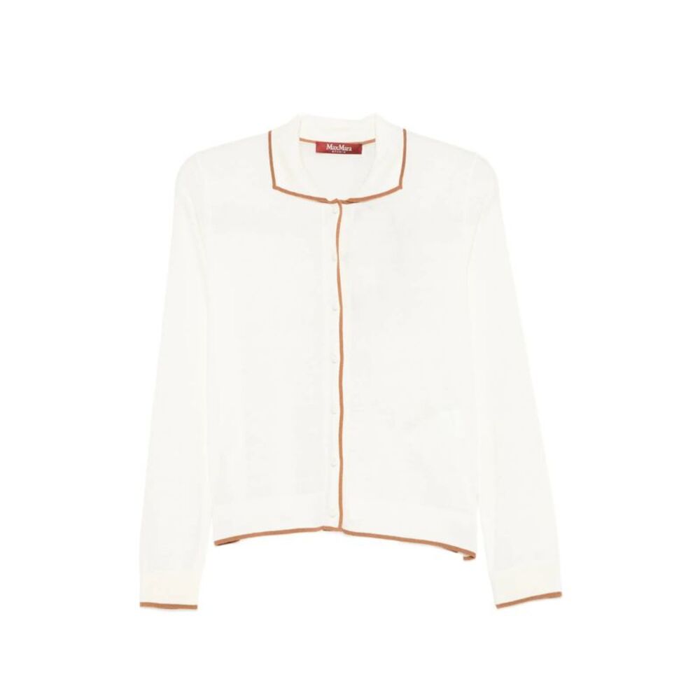 Max Mara Studio White Knitwear - Cardigans Women